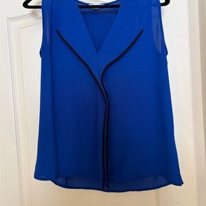 Calvin Klein Royal Blue Sleeveless Blouse
